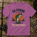 Go Fishing T-Shirt in Berry