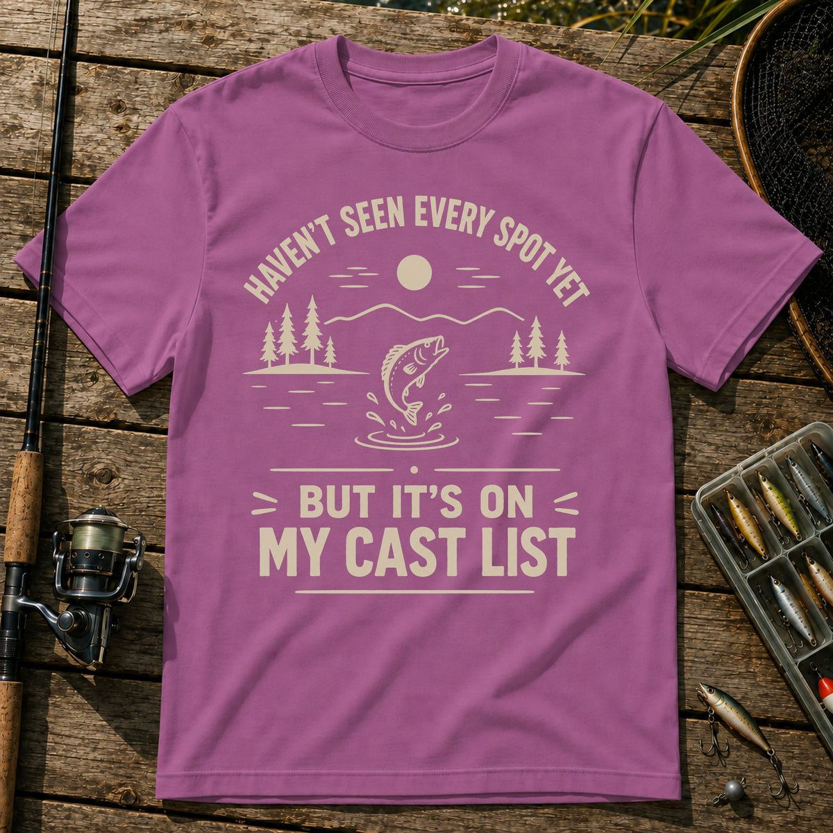 My Cast List T-Shirt in Berry