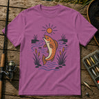 Fish Jump T-Shirt in Berry
