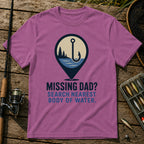 Missing Dad T-Shirt in Berry