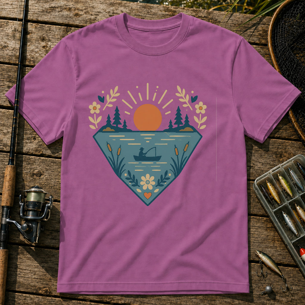 Flower Lake T-Shirt in Berry