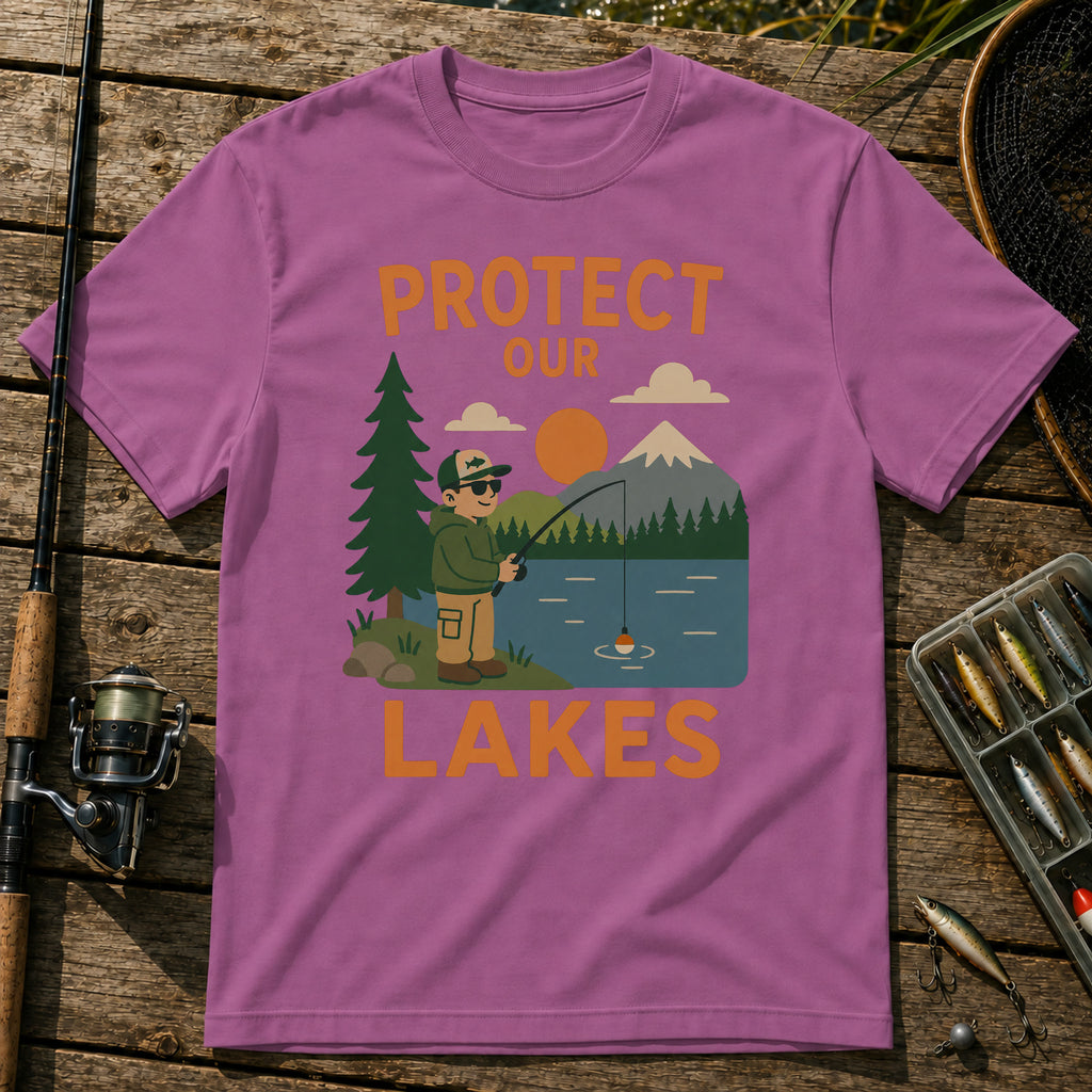 Protect Our Lakes T-Shirt in Berry