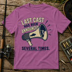 Last Cast Announce T-Shirt in Berry