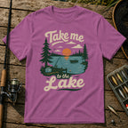 Take Me To The Lake T-Shirt in Berry