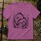 Cuddling Fish T-Shirt in Berry