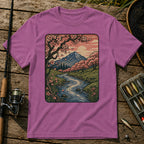 Cherry Blossom Setting T-Shirt in Berry
