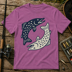Yin And Yang T-Shirt in Berry