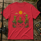 Alien Fishing T-Shirt in Red