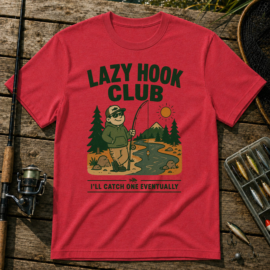 Fishing in Nature T-Shirt in Red