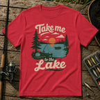 Take Me To The Lake T-Shirt in Red