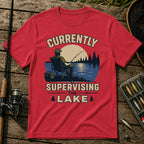 Supervising Lake T-Shirt in Red