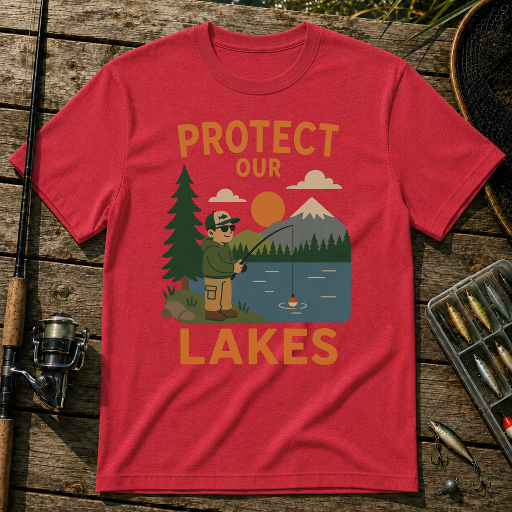 Protect Our Lakes T-Shirt in Red