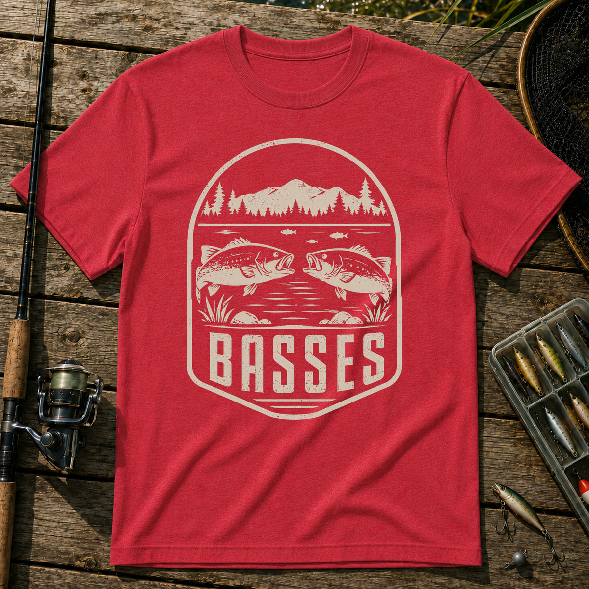 Basses T-Shirt in Red