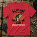 Go Fishing T-Shirt in Red