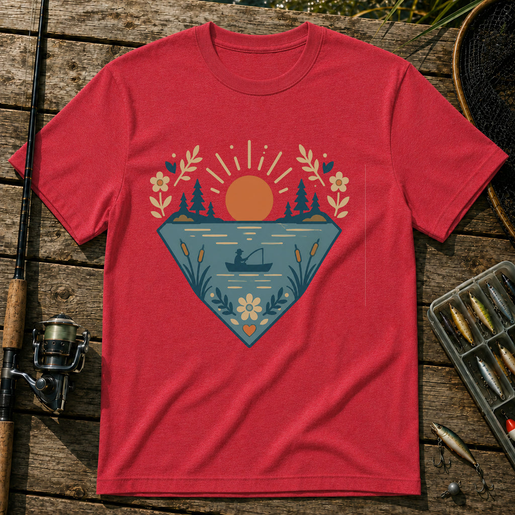 Flower Lake T-Shirt in Red