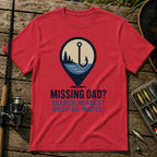 Missing Dad T-Shirt in Red