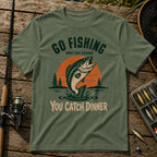 Go Fishing T-Shirt in Military
