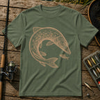 Fish Sizes T-Shirt in Military