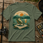 Vibing Fish T-Shirt in Military