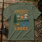 Protect Our Lakes T-Shirt in Military