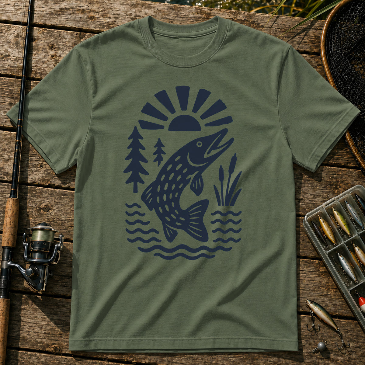 Pike T-Shirt in Military