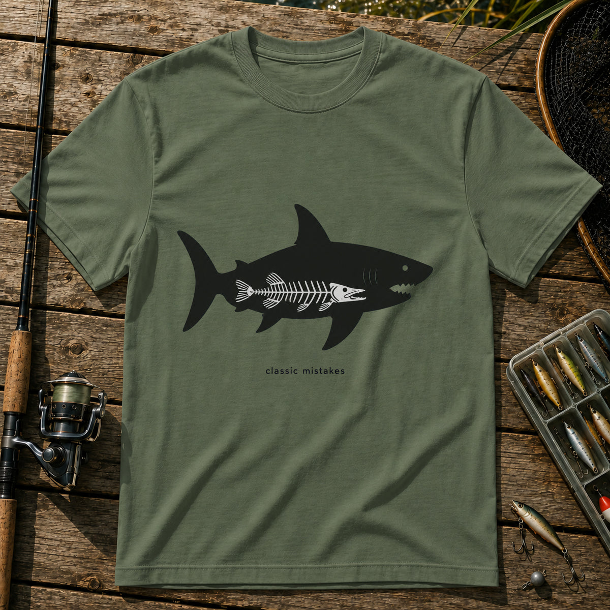Classic Mistakes T-Shirt in Military