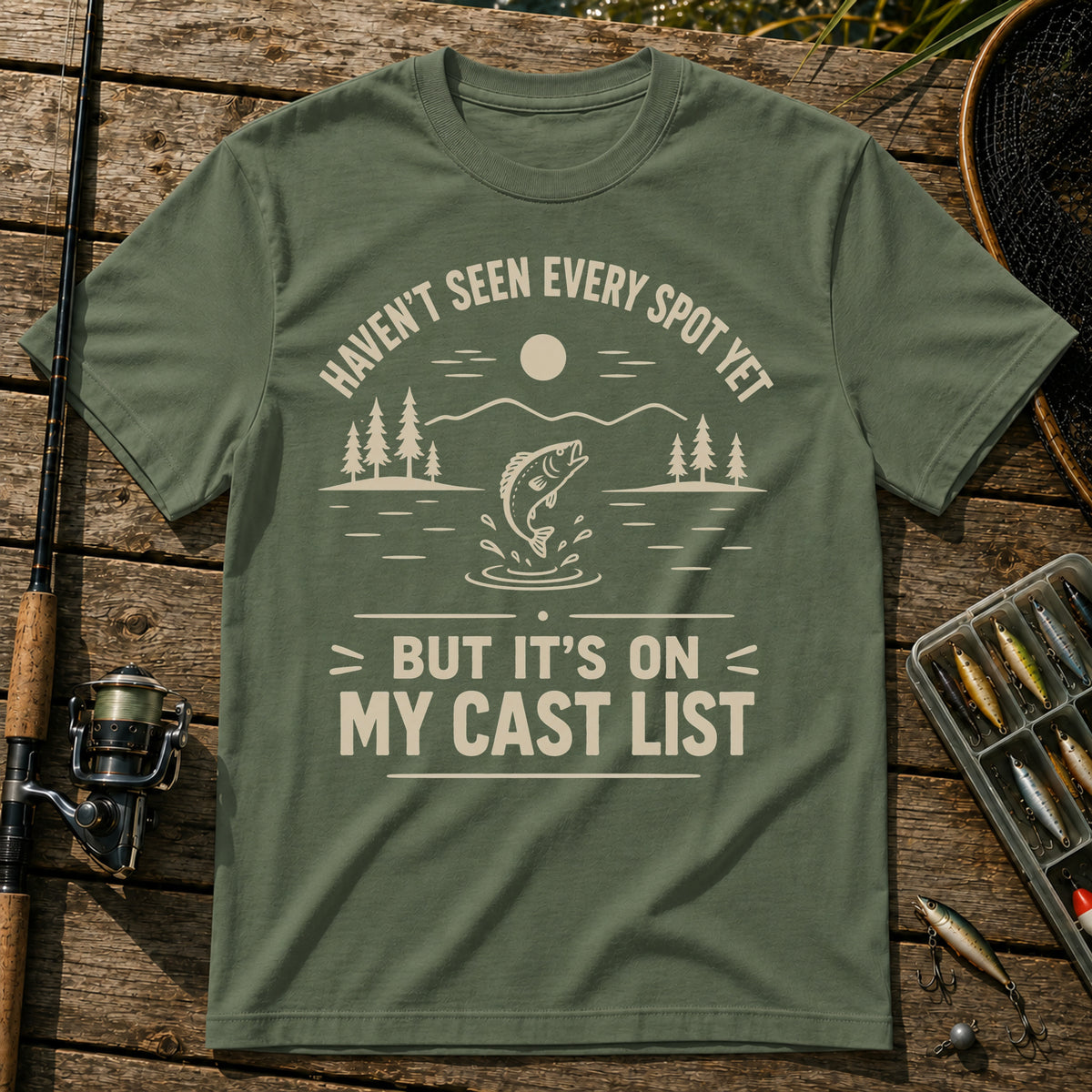 My Cast List T-Shirt in Military