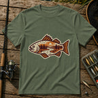 Fish And River T-Shirt in Military
