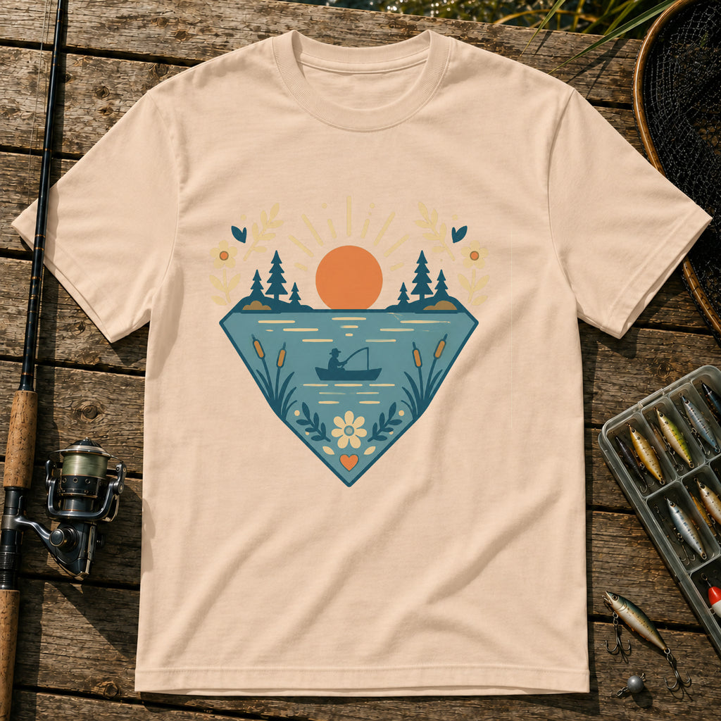 Flower Lake T-Shirt in Cream