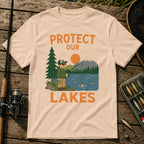 Protect Our Lakes T-Shirt in Cream