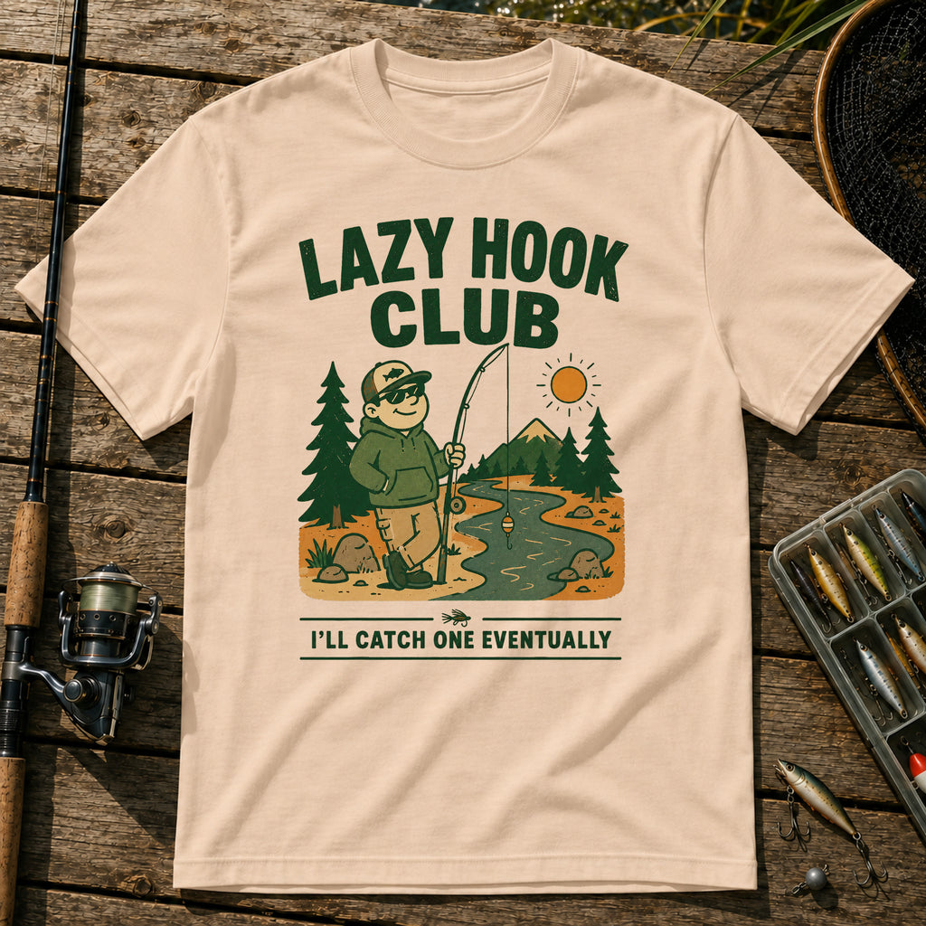 Fishing in Nature T-Shirt in Cream