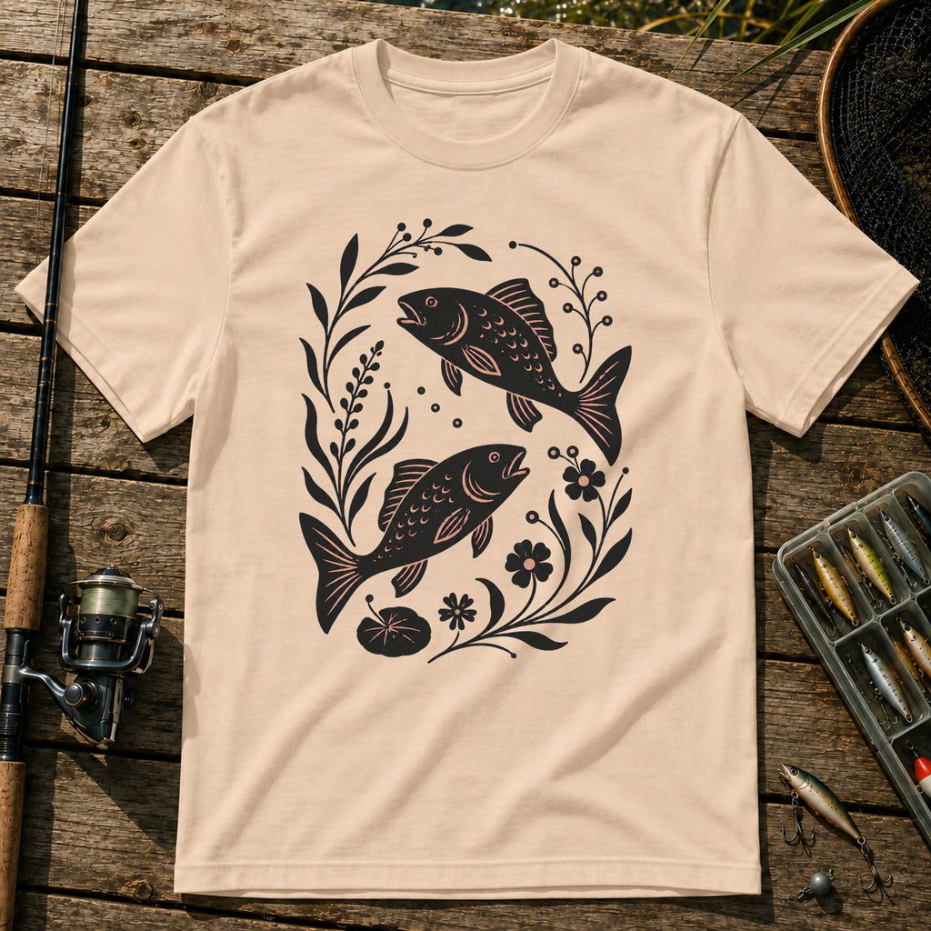 Flower Fish T-Shirt in Cream