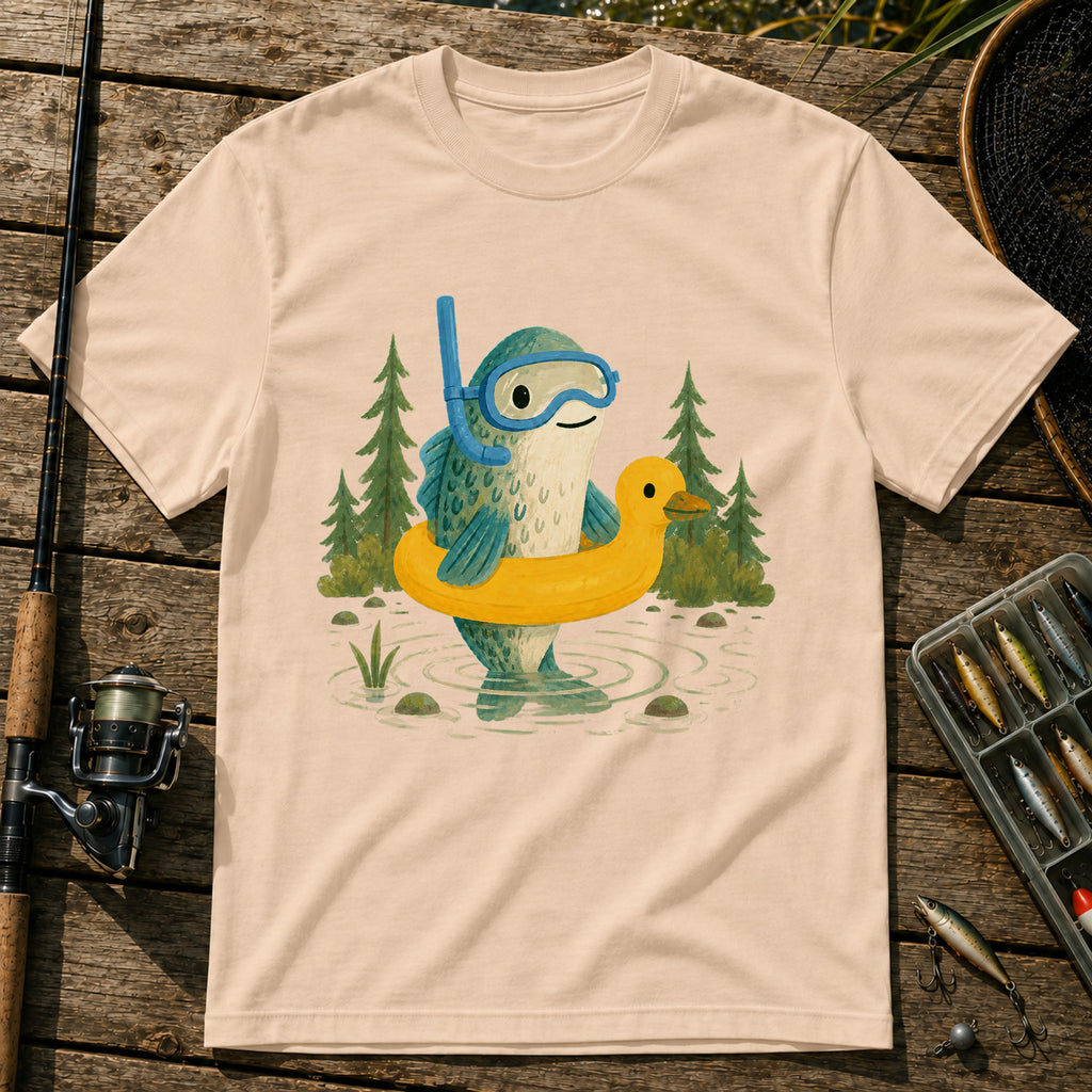 Snorkel Fish T-Shirt in Cream