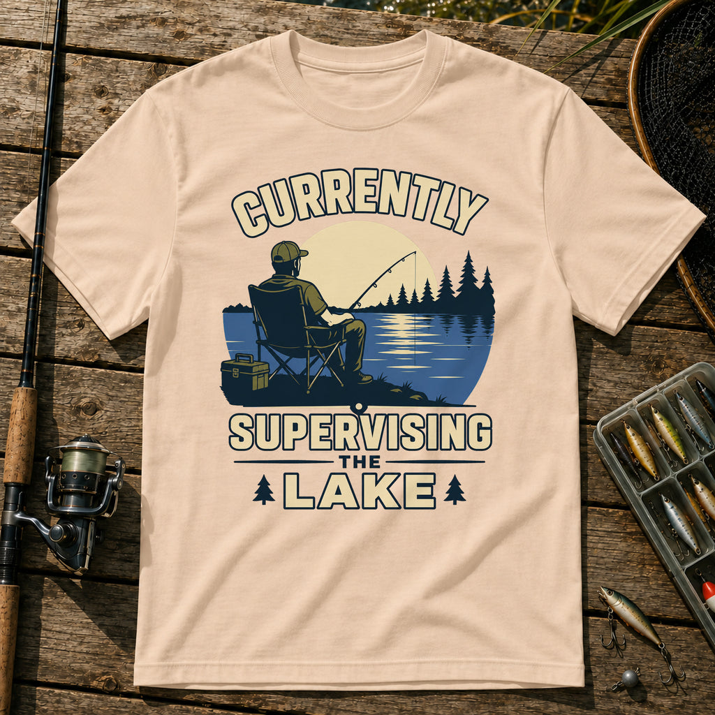 Supervising Lake T-Shirt in Cream