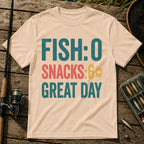 FISH: 0. SNACKS: 6. GREAT DAY T-Shirt in Cream