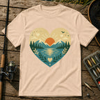 Lake Heart T-Shirt in Cream