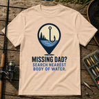 Missing Dad T-Shirt in Cream