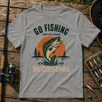 Go Fishing T-Shirt in Grey