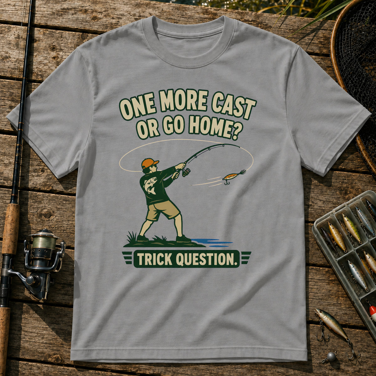 Trick Question T-Shirt in Grey