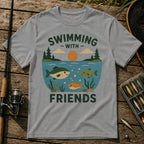 Swimming With Friends T-Shirt in Grey