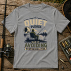 Quiet Please T-Shirt in Grey