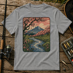Cherry Blossom Setting T-Shirt in Grey