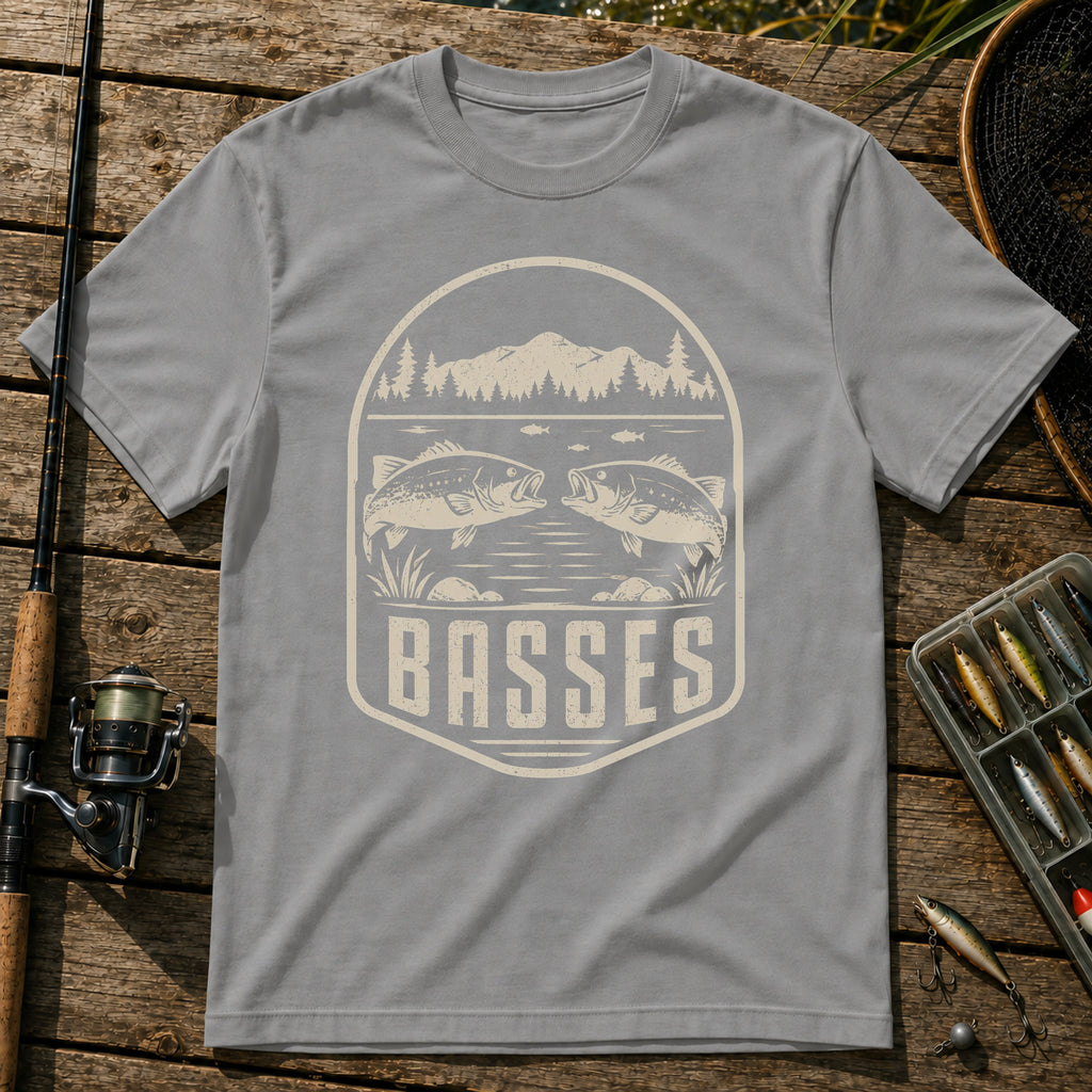 Basses T-Shirt in Grey