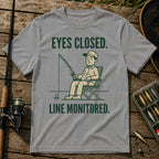 EYES CLOSED. LINE MONITORED. T-Shirt in Grey