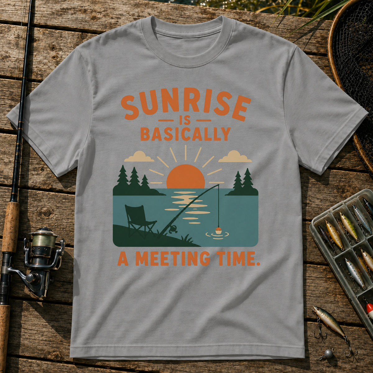 Sunrise Meeting T-Shirt in Grey