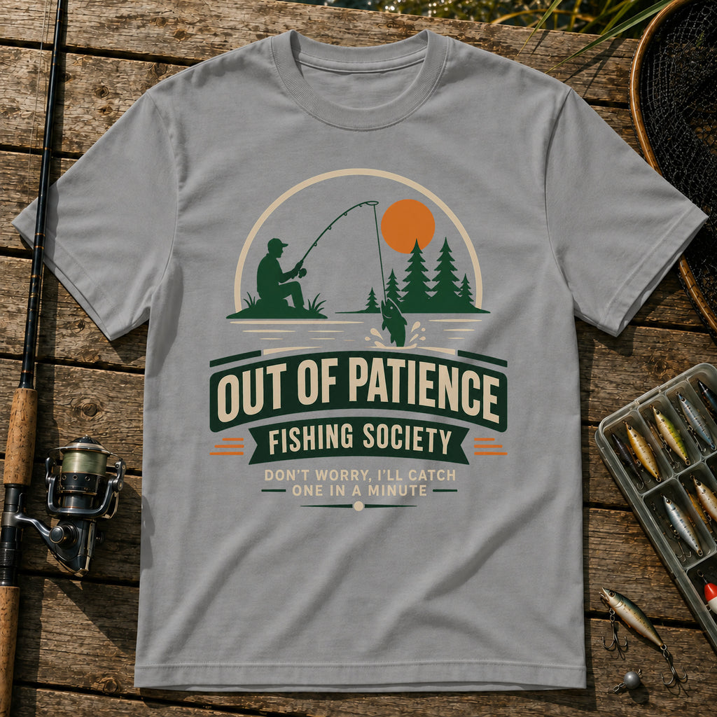 Out Of Patience T-Shirt in Grey