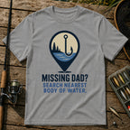 Missing Dad T-Shirt in Grey